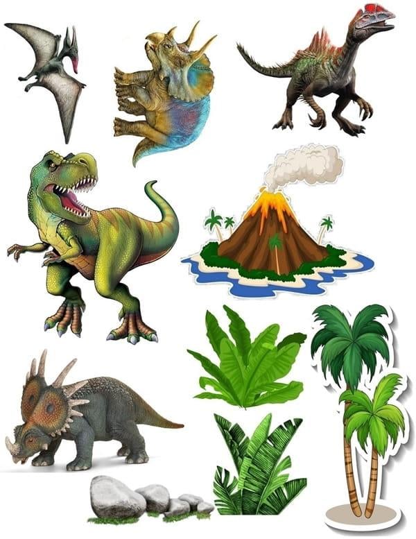 Wydruk cukrowy Dinozaur