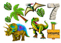 Wydruk cukrowy Dinozaur