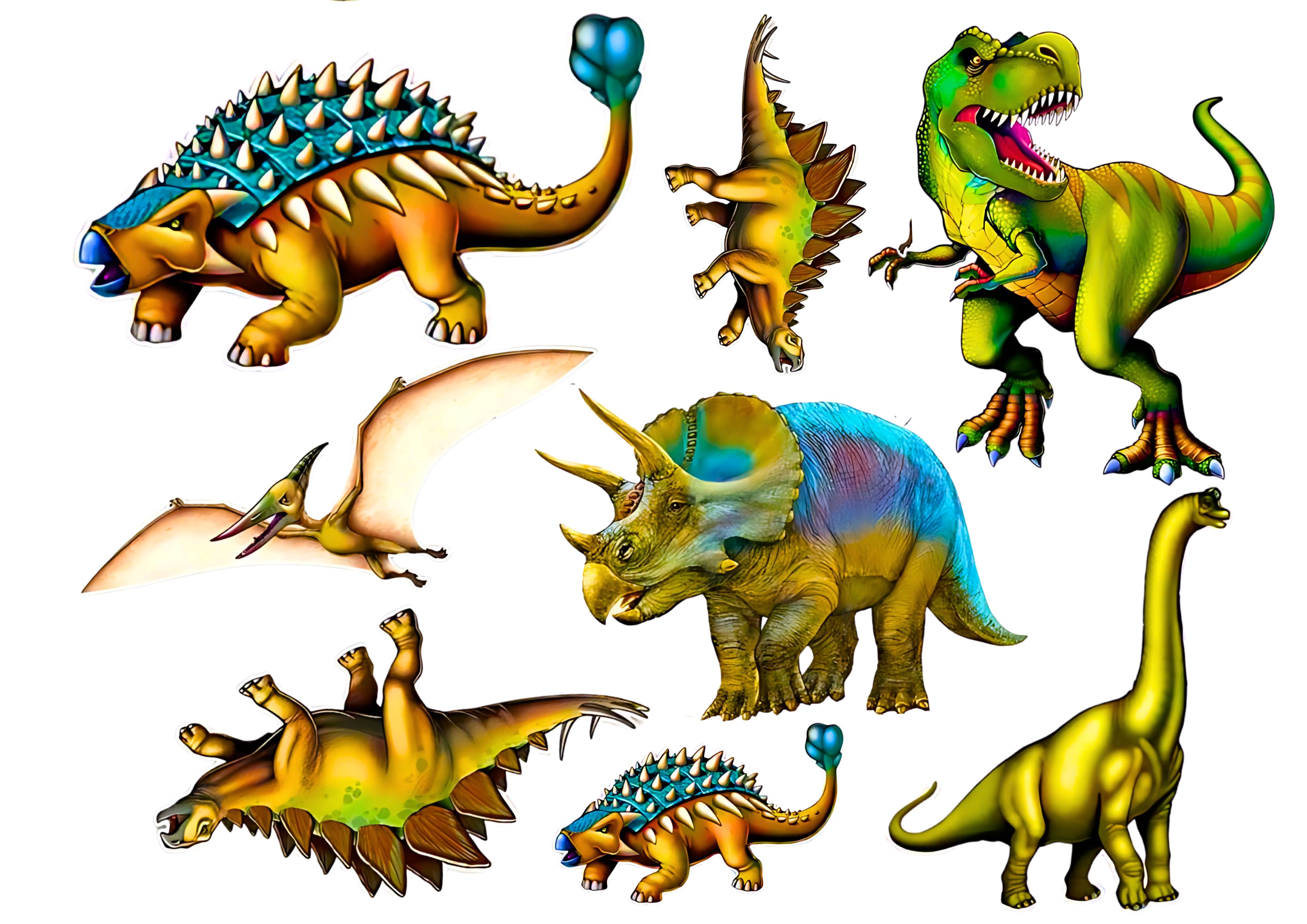 Wydruk cukrowy Dinozaur