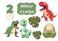 Wydruk cukrowy Dinozaur