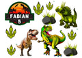 Wydruk cukrowy Dinozaur