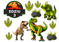 Wydruk cukrowy Dinozaur