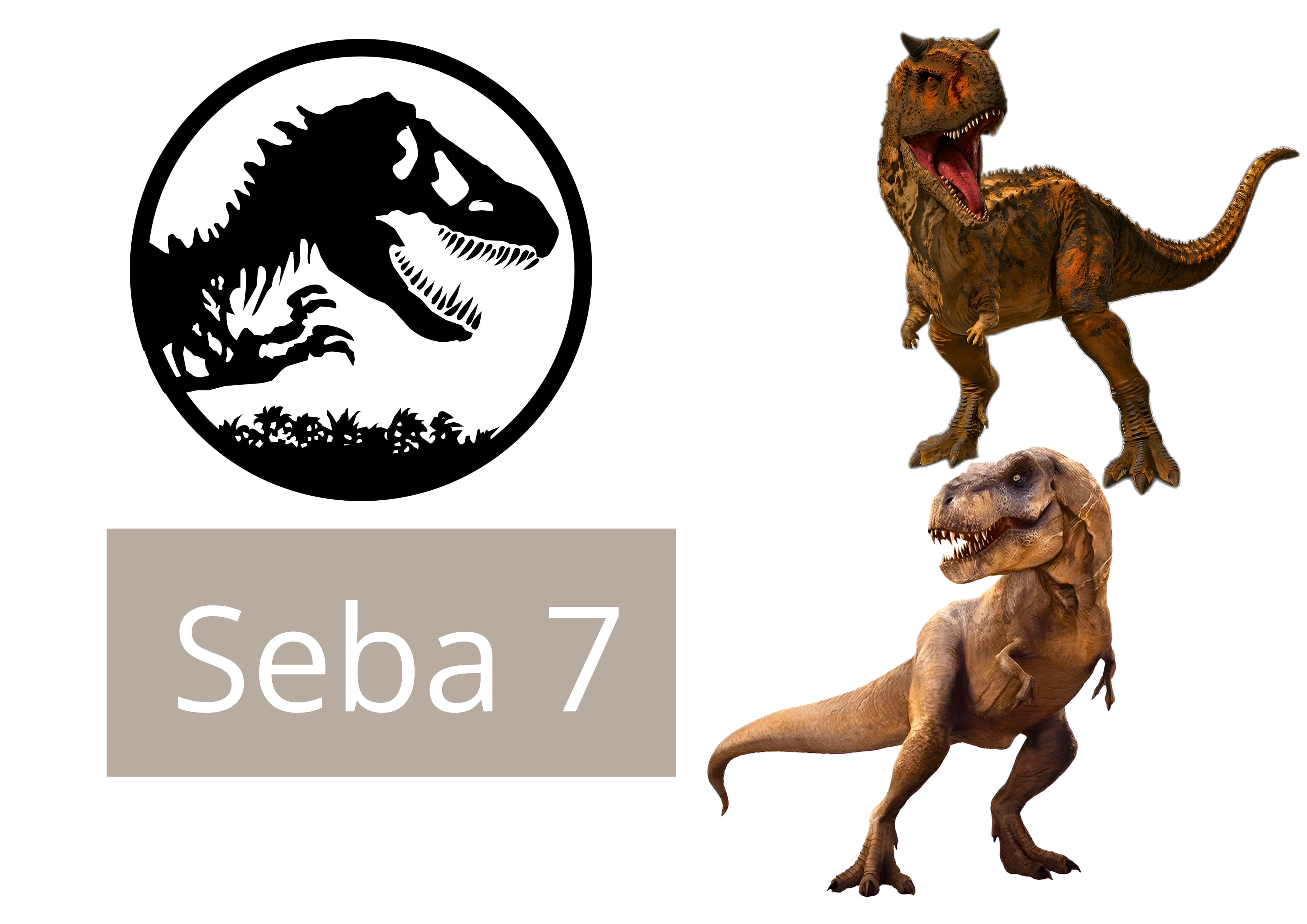 Wydruk cukrowy Dinozaur